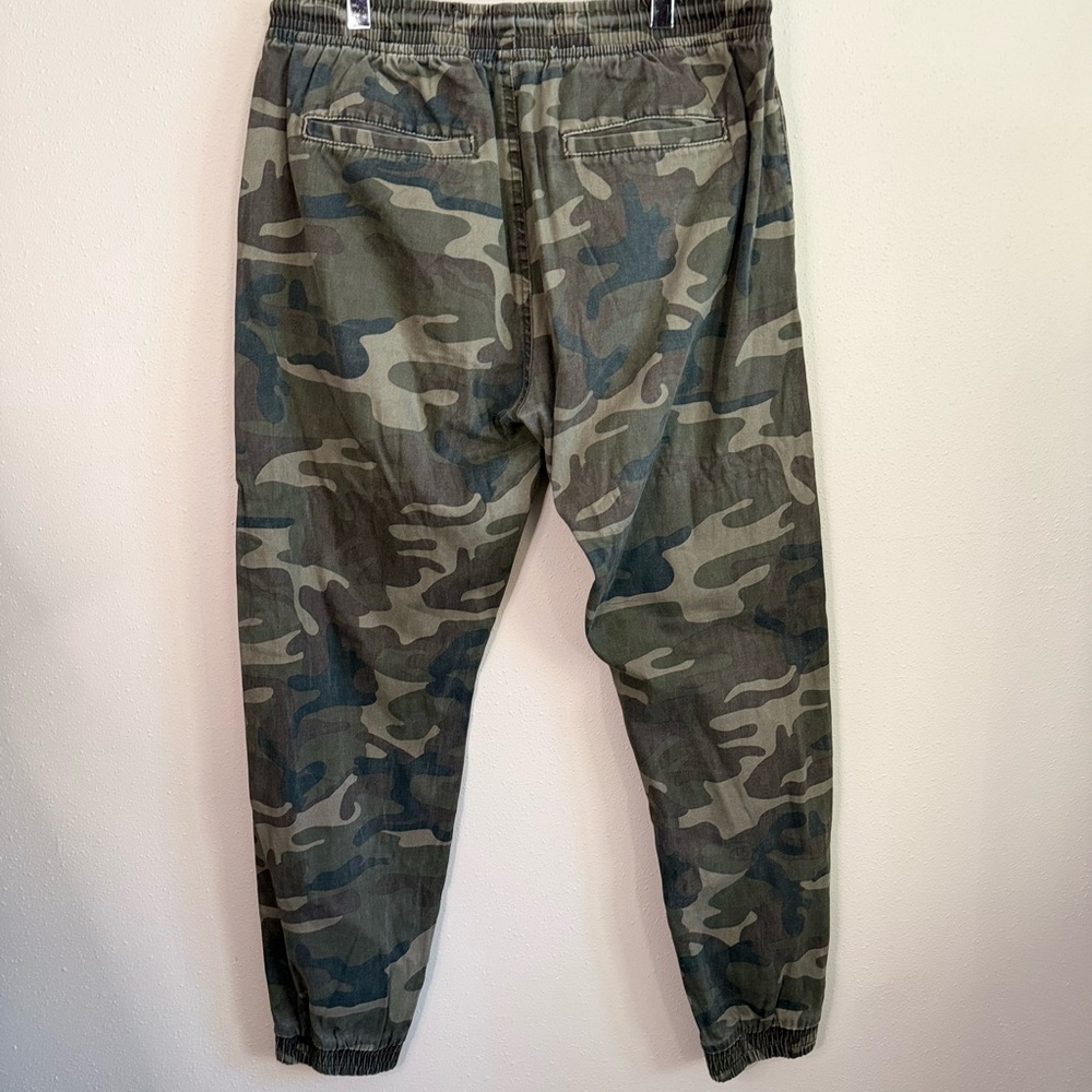 Camo Jogger Pants Women’s Large Green Military Print Drawstring Joggers - Picture 7 of 11